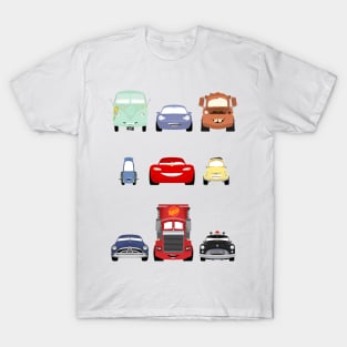 Cars Minimalist Lineup T-Shirt